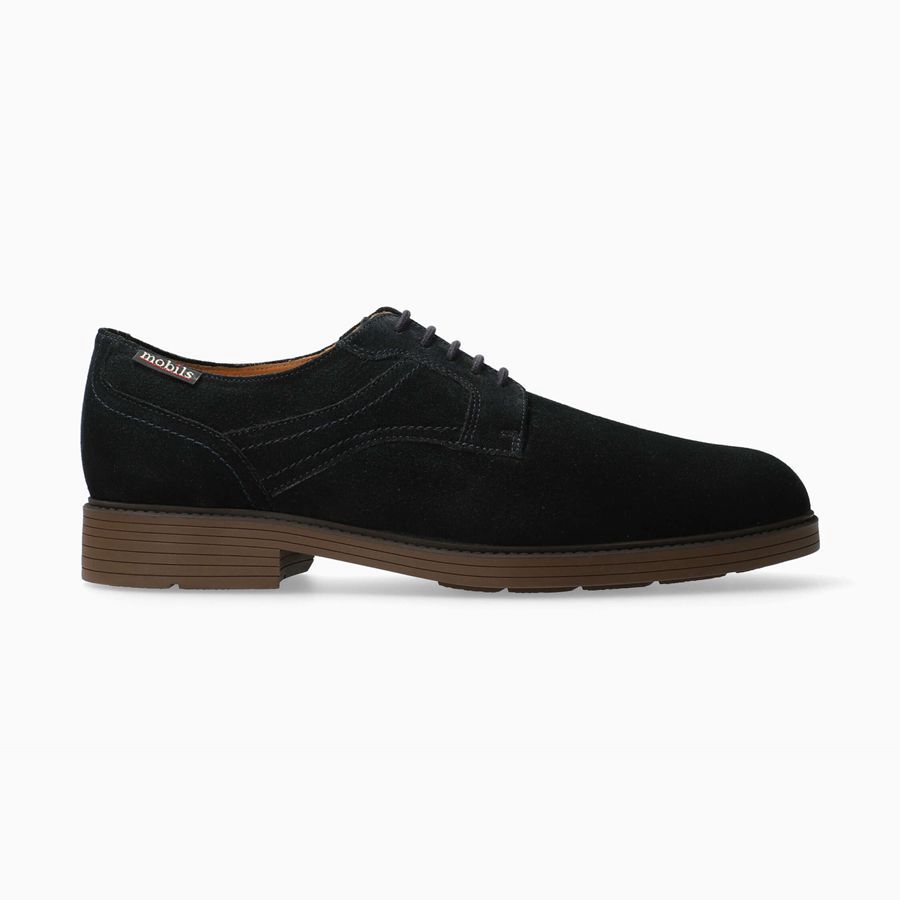 Mobils FLAVIEN Suede Férfi Oxford Cipő - Kék, HU-42770